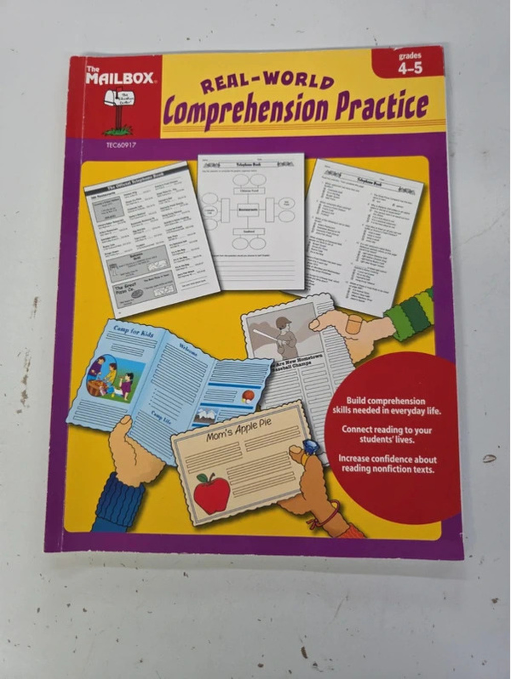 Real World Reading Comprehension Practice Book Grades 4-5 by The Mailbox